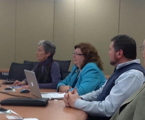 Photo of Virginia Tech faculty being attentive.