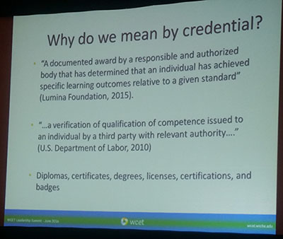 slide what do we mean by credentials