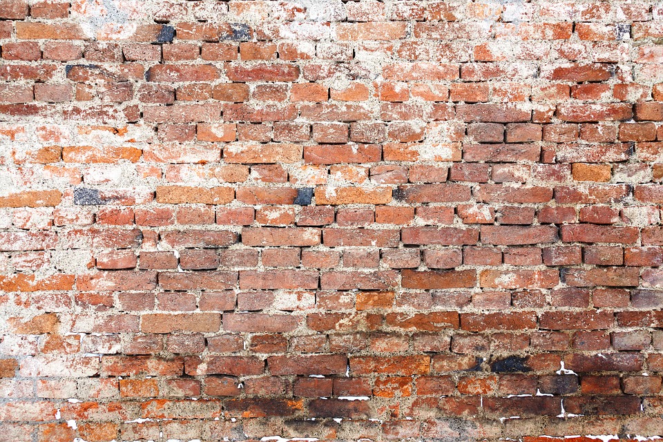 red colored brick wall