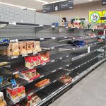 empty grocery shelves