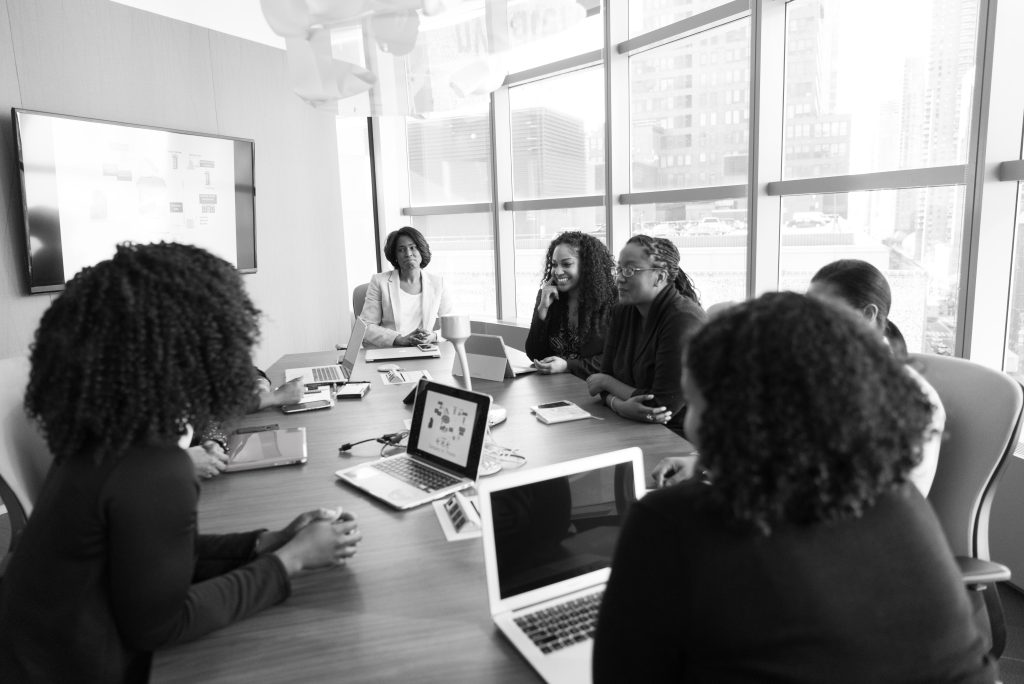 a group of individuals in a meeting